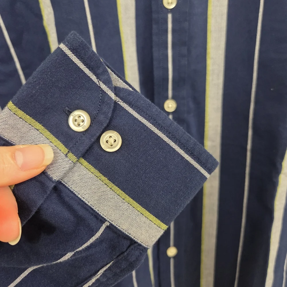 Banana Republic New Men's Blue Striped Shirt Business Casual Careerwear Preppy‎